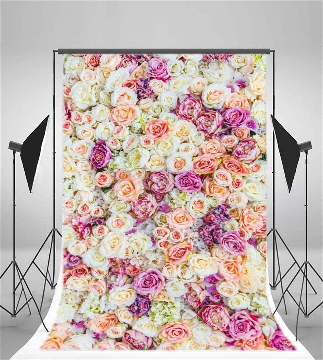  背景布 Qinunipoto 花柄 花の背景 写真撮影用 happy mother s day 1 5 x 2 m 背景紙 写真 撮影用 色付きの花 ウエディング バレンタインデーの背景 人物撮影 子供撮影 写真館 撮影スタジオ用 室内装飾 パーティー ビニール ミニスタジオ カメラアクセサリー