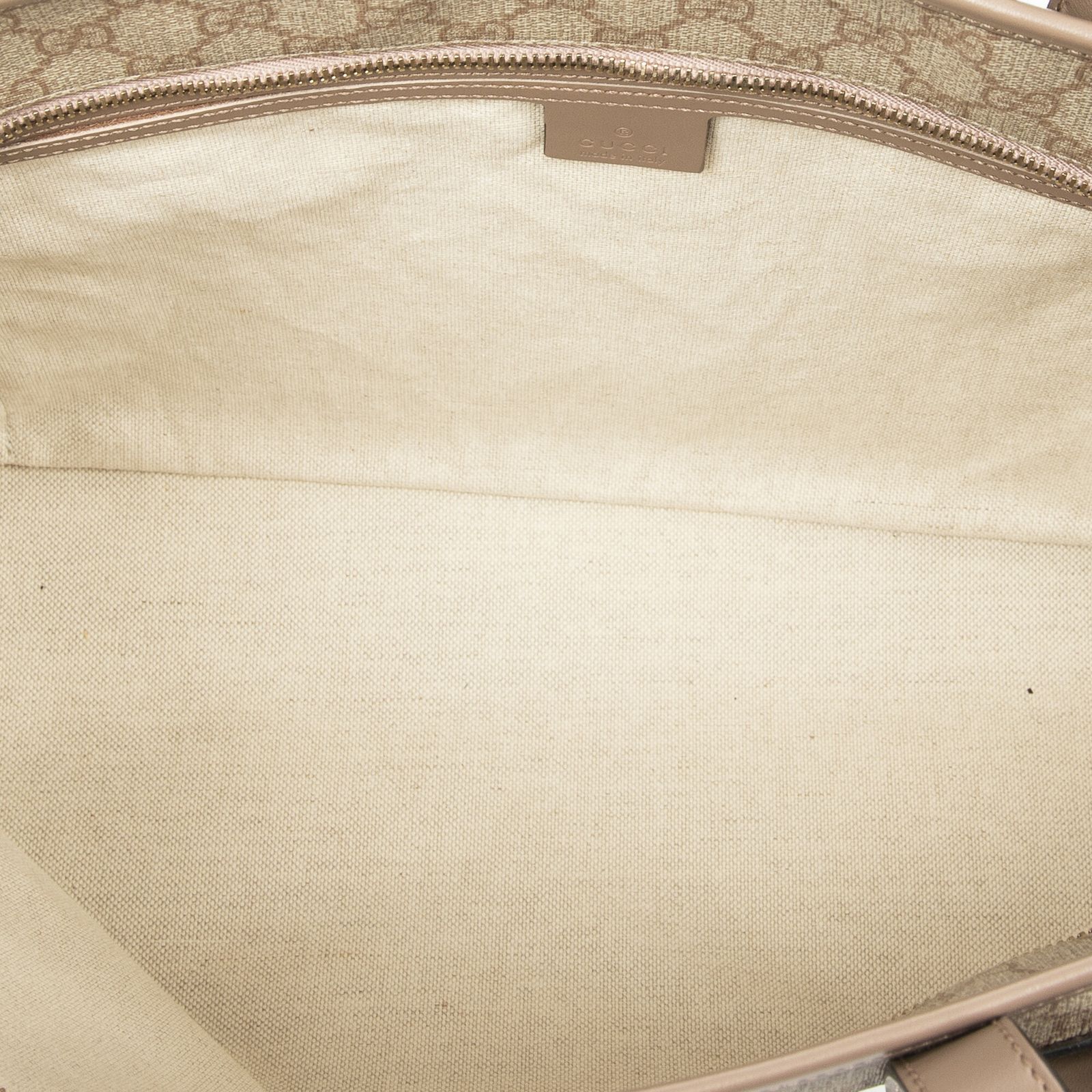 グッチジップショッピングトートベージュ