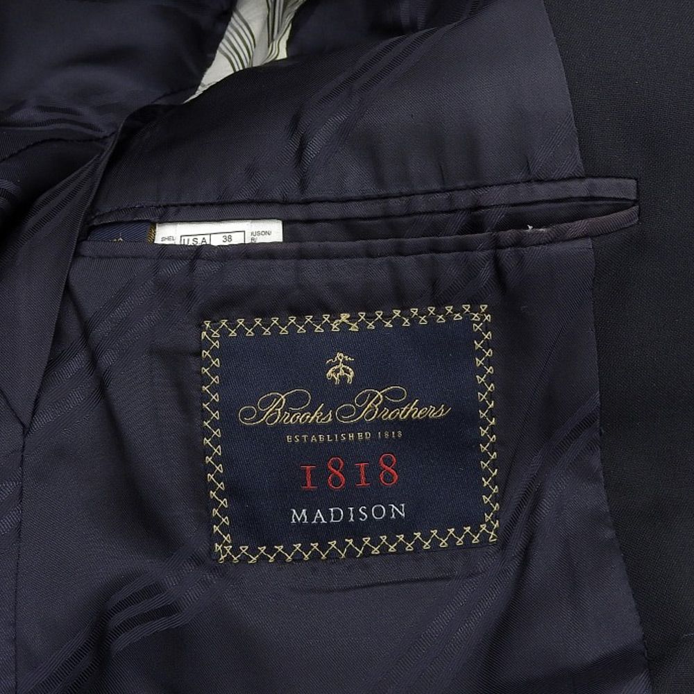 BROOKS BROTHERS ブルックスブラザーズ 1818 MADISON 金ボタン 紺ブレ
