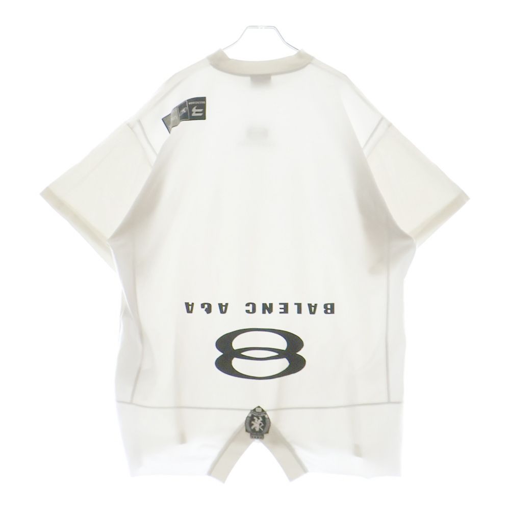 BALENCIAGA (バレンシアガ) 23AW バック切替 ロゴ刺繍スポーティ半袖T  