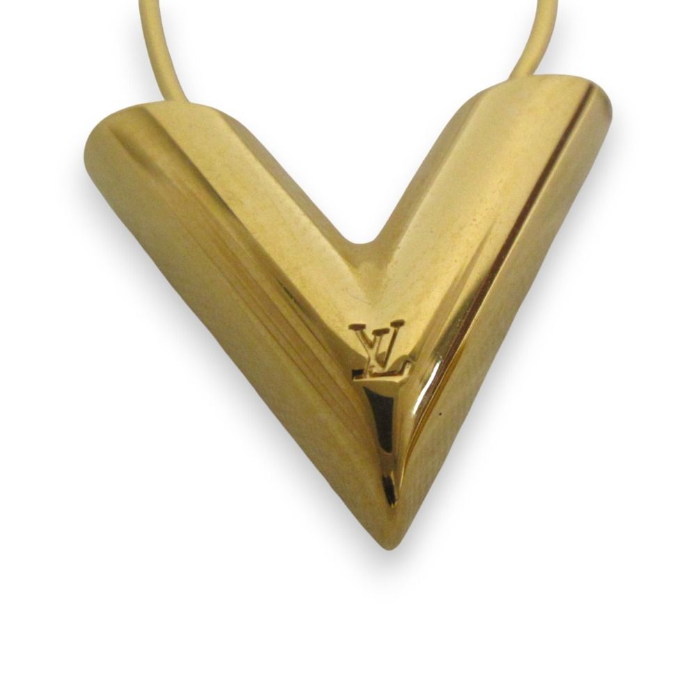 美品 LOUIS VUITTON ルイヴィトン エセンシャルV ロゴ刻印 フープ