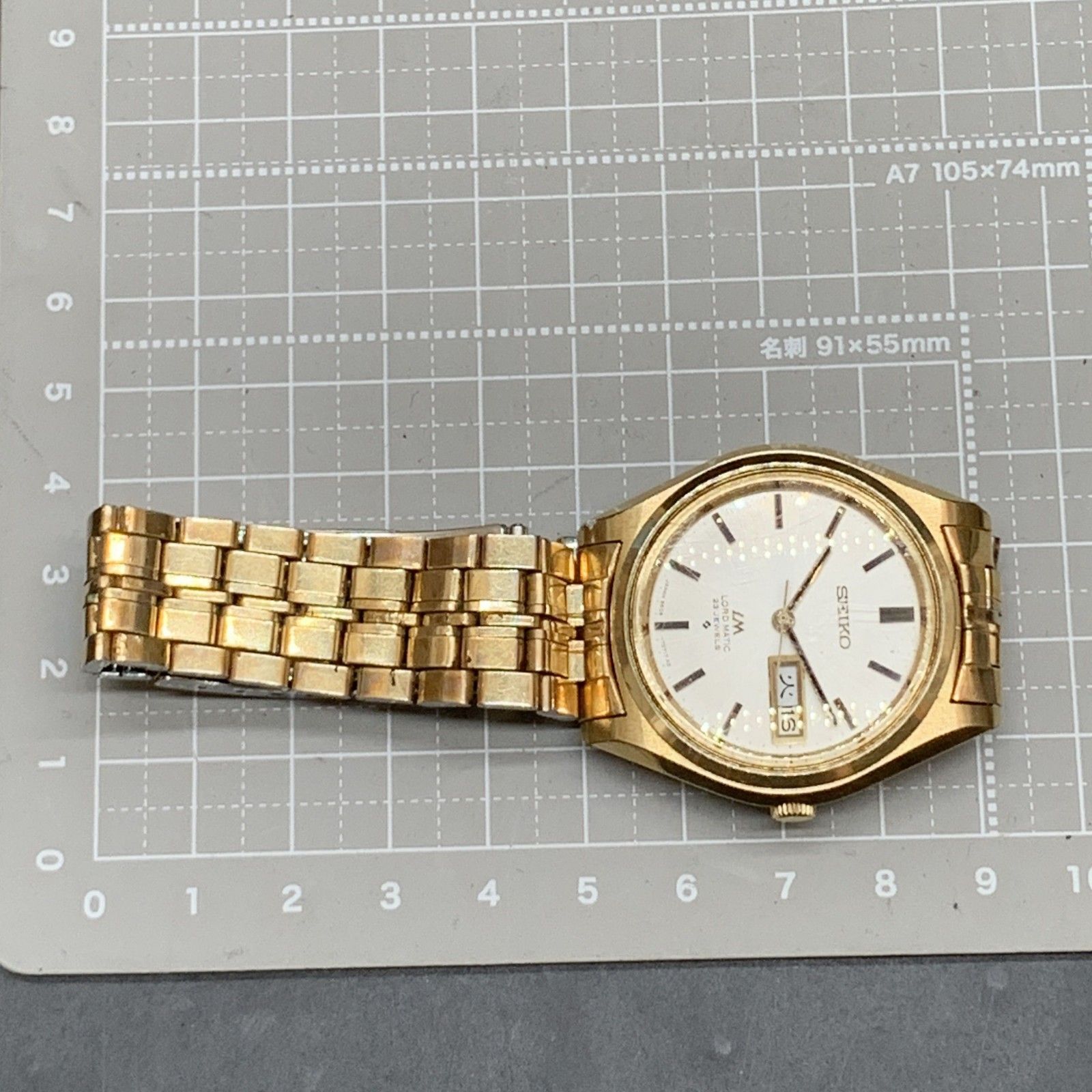 O329 可動 セイコー ロードマチック 5606-7070 デイデイト ゴールド