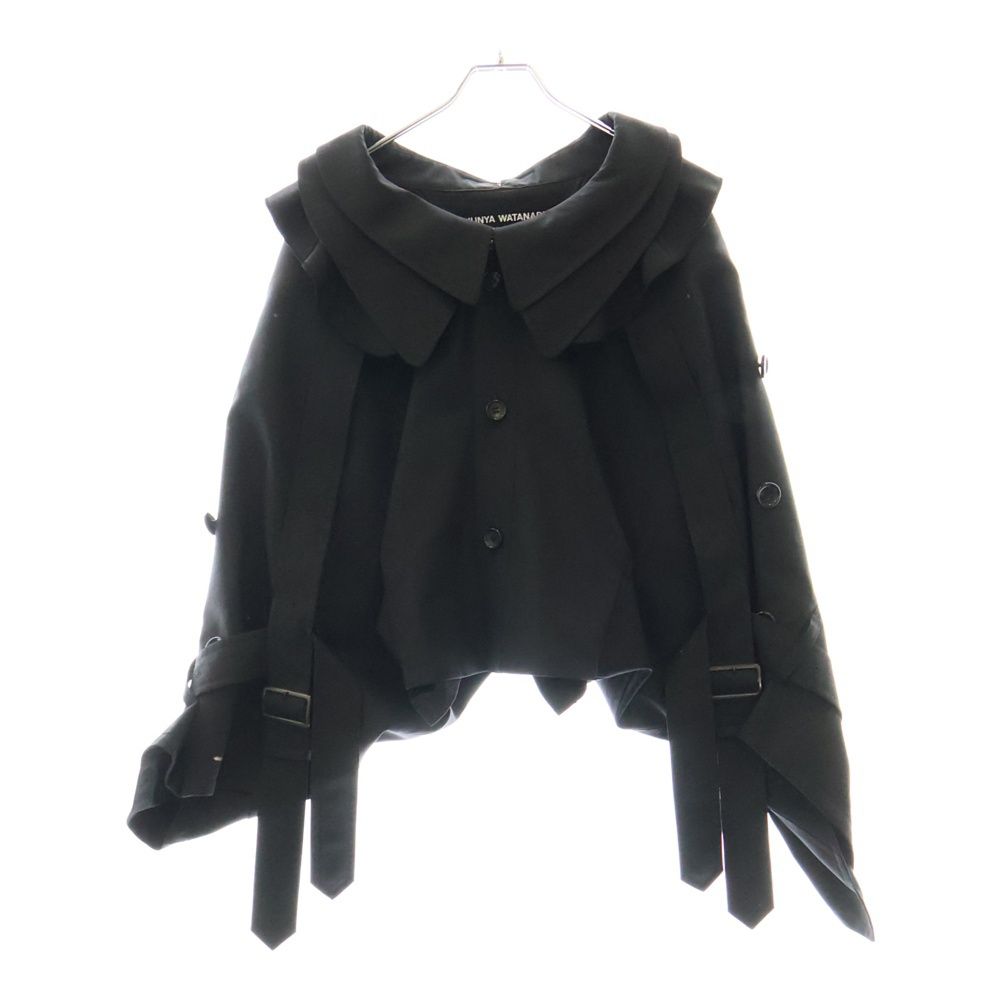 JUNYA WATANABE COMME des GARCONS ジュンヤワタナベ コムデギャルソン ダブル ベルト付き変形ジャケット レディース ブラック JE-J028