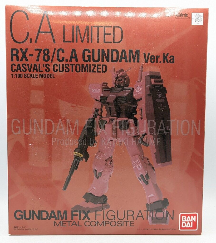 BANDAI GUNDAM FIX FIGURATION METAL COMPOSITE 機動戦士ガンダム RX-78/C.A ガンダムver.ka キャスバル専用 LIMITED