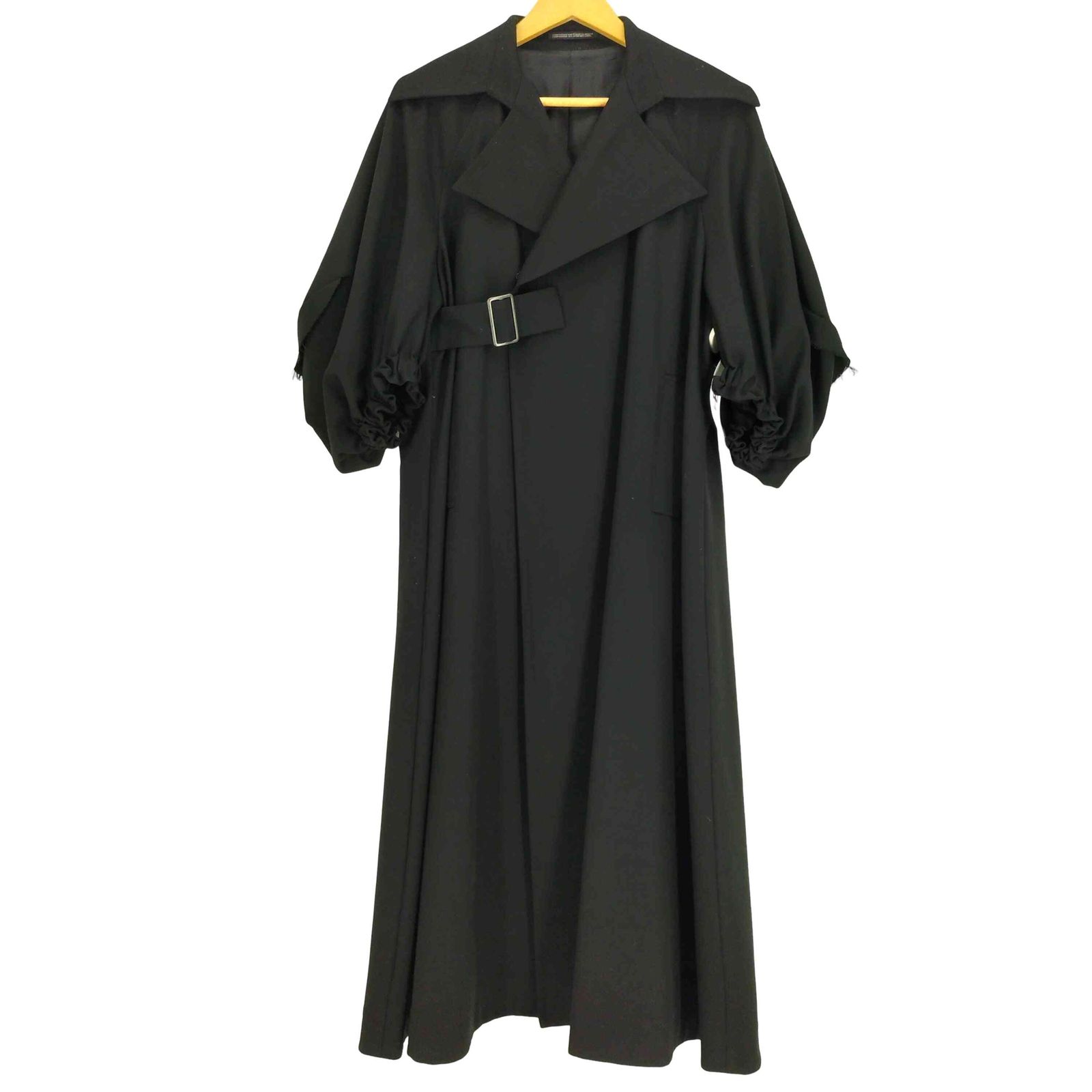 ヨウジヤマモト Yohji Yamamoto 24AW COLLECTIONS WOOL GABARDINE BASIC Q S LONG COAT レディース JPN 2
