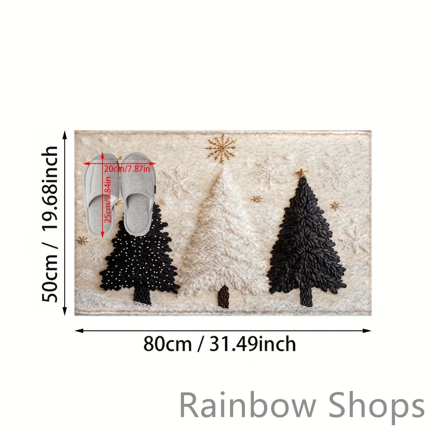 マット クリスマス 3Dモミの木 超 細繊維滑り止めマット フェイクカシミヤ 吸水速乾 豪華な低パイルバスマット 洗濯機洗い 防汚滑り止め 玄関 キッチン バスルーム シャワー ホームデコレーション用 ポリエステル裏地 cp6