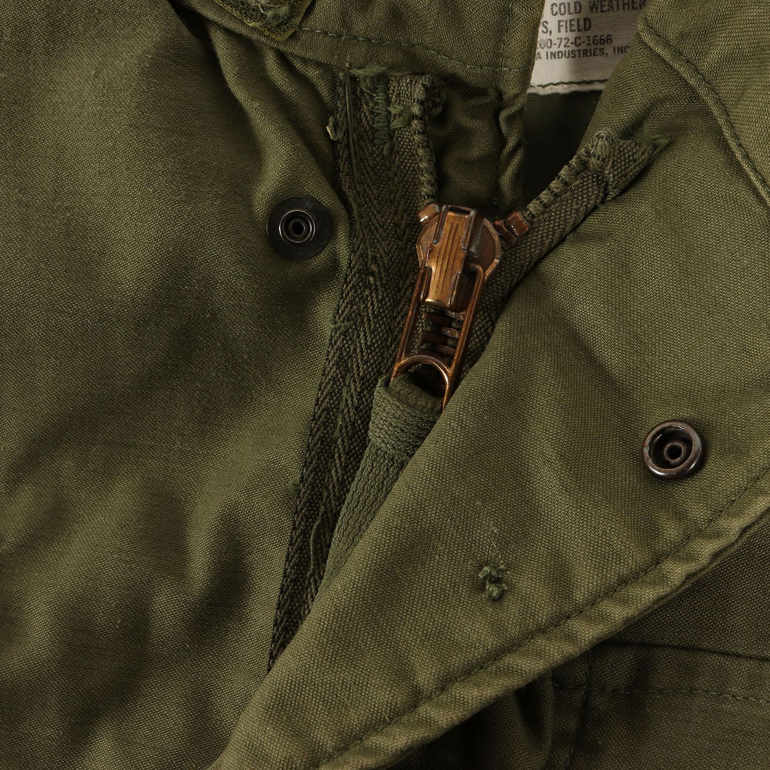 70s 米軍実物 3rd M-65 フィールド ジャケット (ALPHA社製) オリーブ 