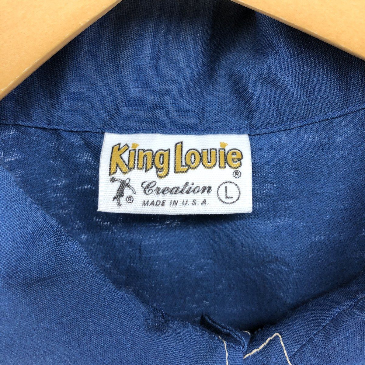 70s キングルイ ボーリングシャツ アメリカ製1970年代 ヴィンテージ 70年代 USA製 king Louie キングルイ ボーダーポロシャツ