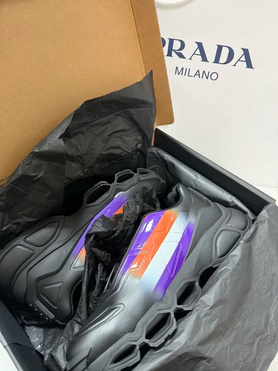 PRADA(プラダ) メンズ スニーカーズ 正規品 パープル