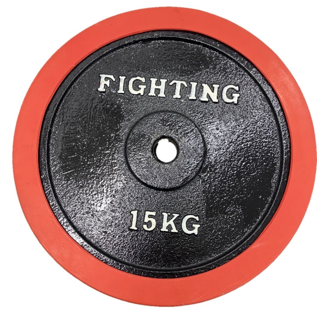 ファイティングロード ダンベル プレート ラバー付き 15 KG 2 筋トレ ダイエット