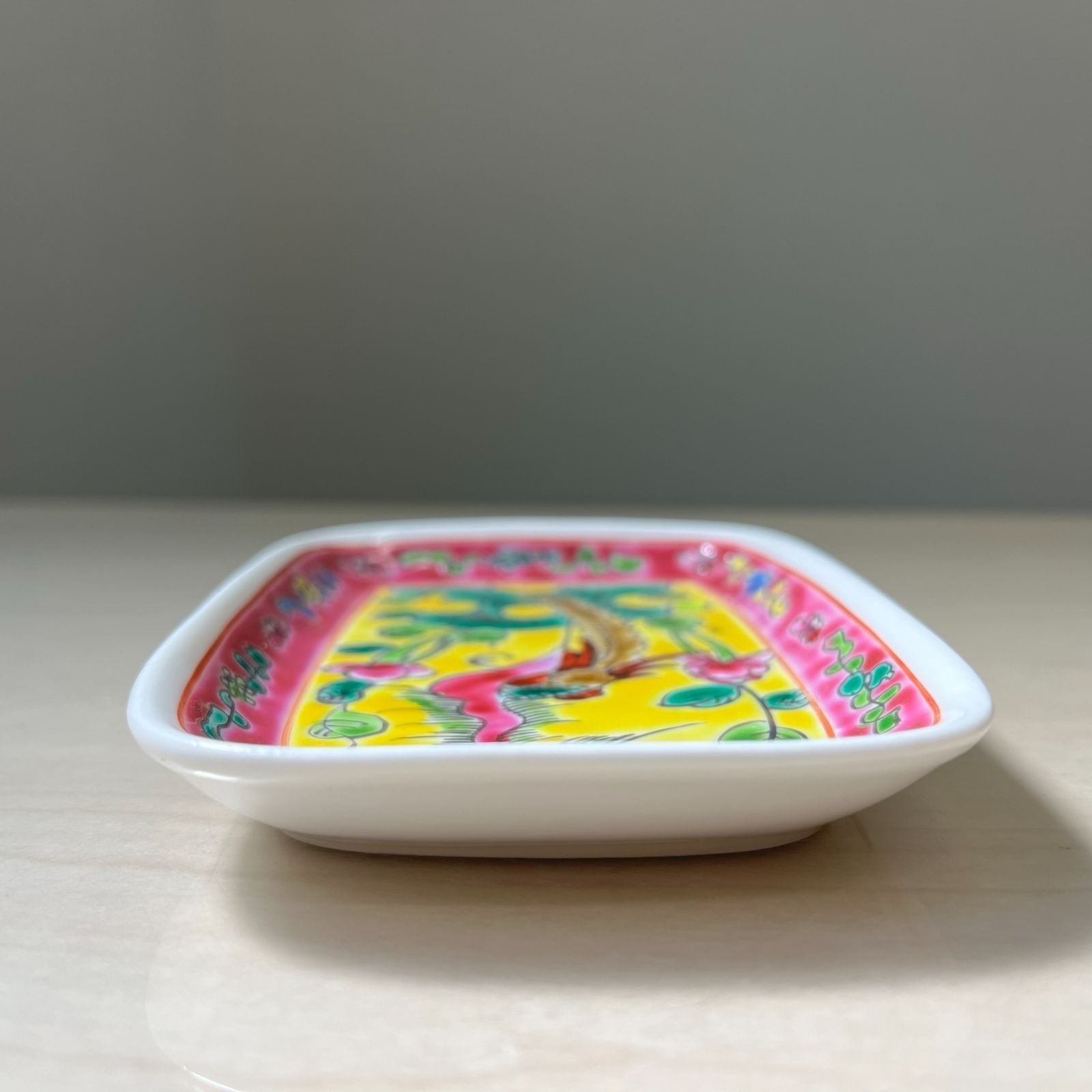 ニョニャ食器　花瓶　新品未使用　シンガポール キッチン・食器 32Y プラナカン プレート rectangle (四角横長皿