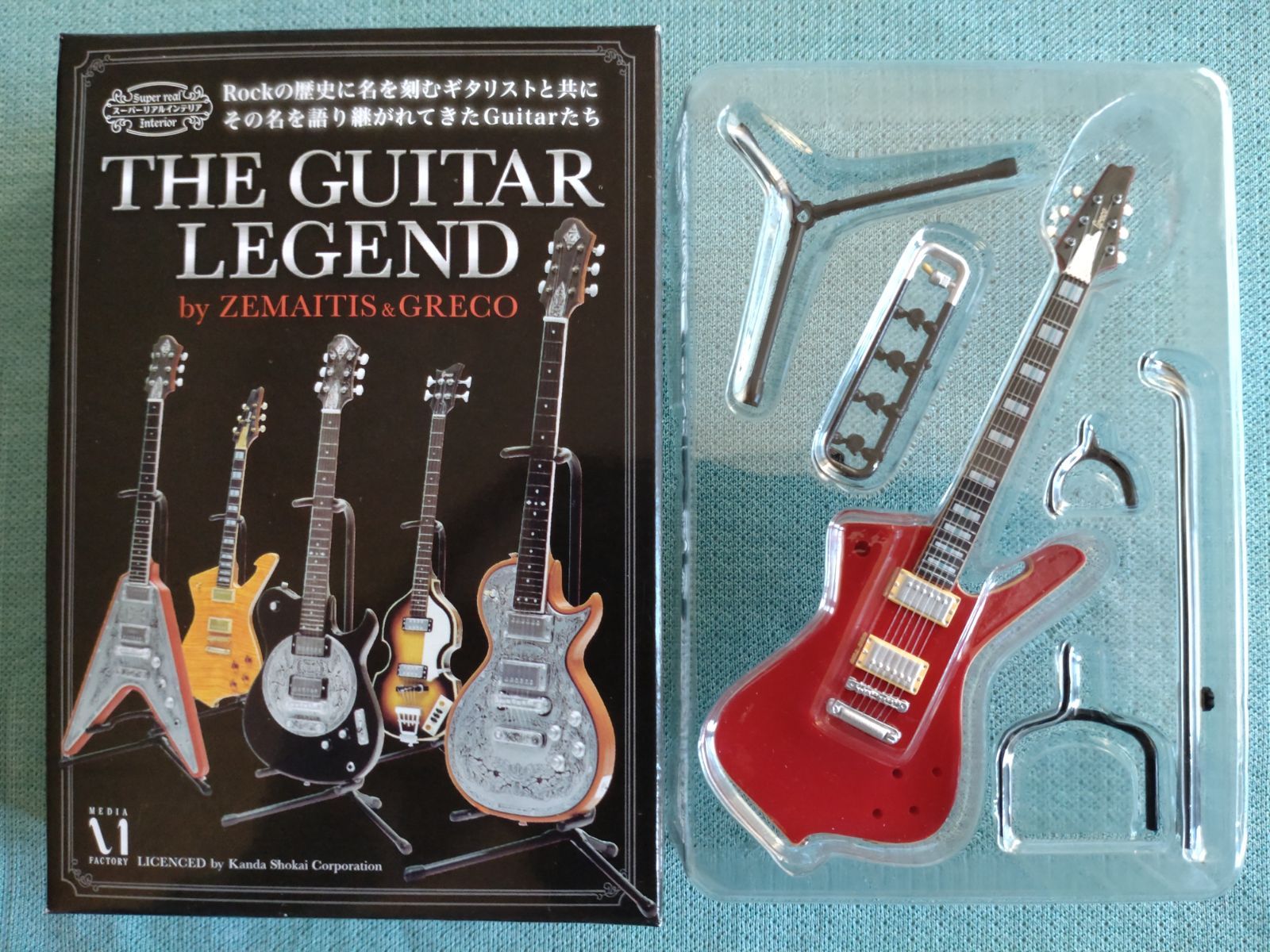 GRECO ミラージュ M-120～THE GUITAR LEGEND by Zemaitis ＆ Greco～ 1/8スケール 公式ギターフィギュア  ☆ゼマイティスギターコレクション ★ポールスタンレー ★アイスマン ☆ギターフィギュア