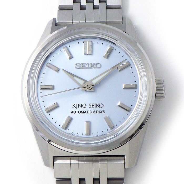 セイコー SEIKO 腕時計 キングセイコー SDKS027 6R51-00B0 セイコーウォッチサロン モデル サンレイ ブルー文字盤 SS 自動巻き 箱 保付き