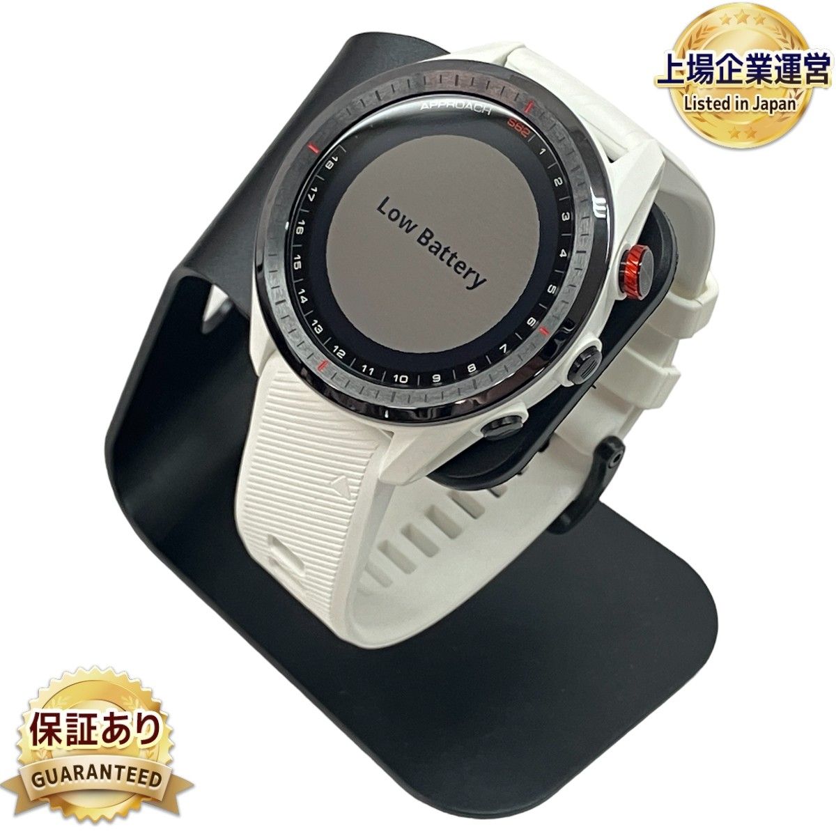 GARMIN Approach S62 GPS ゴルフウォッチ ゴルフナビ スマートウォッチ GPS ホワイト ガーミン アプローチ 中古 美品  C9092719 - メルカリ