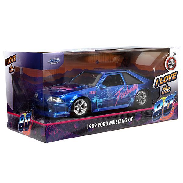 JADA TOYS 1:24 I LOVE THE 1980's 1989 FORD MUSTANG GT ミニカー