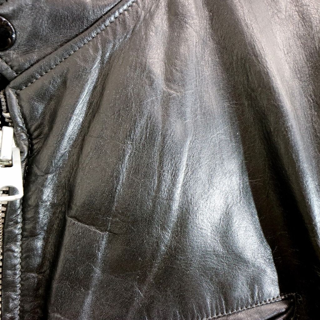 70年代 THIS GENUINE LEATHER GARMENT シングル レザージャケット