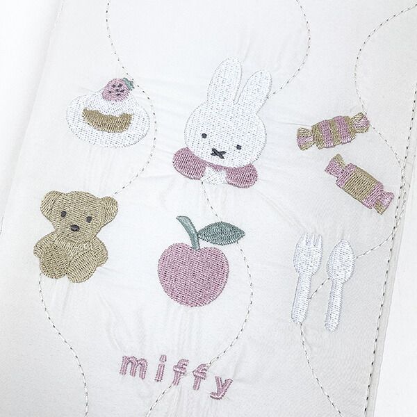 ミッフィー miffy キルティング フリーケース ホワイト 母子手帳ケース 