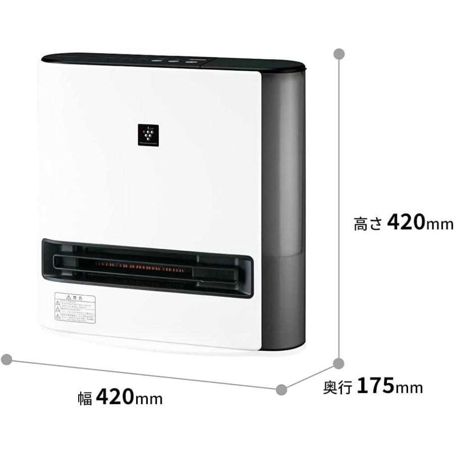 2025年製高年式 シャープ 加湿 セラミックファンヒーター 暖房 6 8 畳 | 加湿 11 18 畳 | プラズマクラスター 7000 6畳 大風量 ホワイト HX-SK12-W