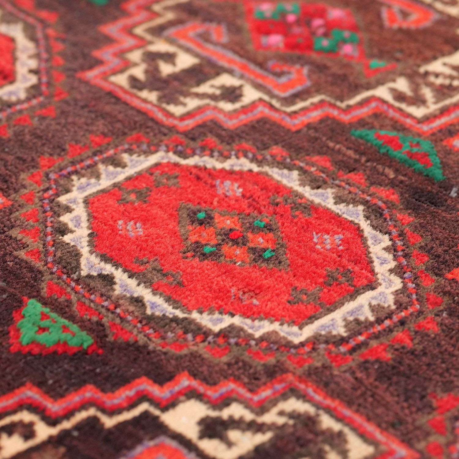 ザーボル 1950年代 2830×1330mm セミアンティーク エルサリギュル 手織り - carpet-アンティークペルシャ絨毯 ヴィンテージラグ専門店 MARWIL-DEMENAGEMENTS_CH