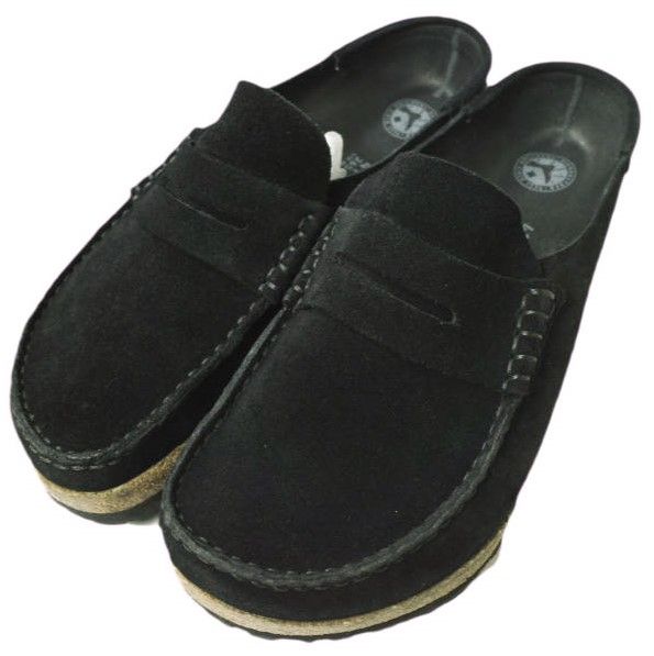 BIRKENSTOCK ビルケンシュトック NAPLES ネープルス ハーフクロッグ 41(26.5cm) BLACK スエード ローファー サンダル  レギュラー幅 シューズ g19461 - メルカリ