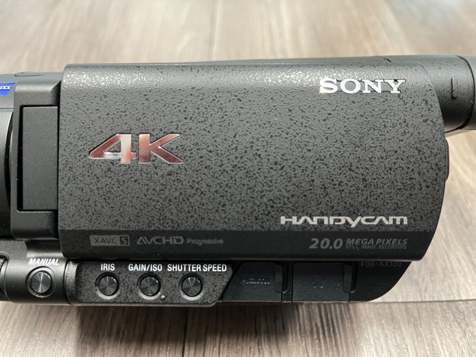 SONY 4K 光学12倍 Handycam FDR-AX100 BC Blue Apple ショップ メルカリ