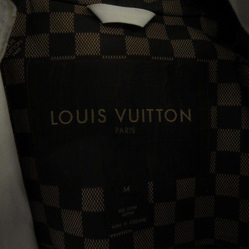 ルイヴィトン LOUIS VUITTON フーデットコート 裏地ダミエ コットン  