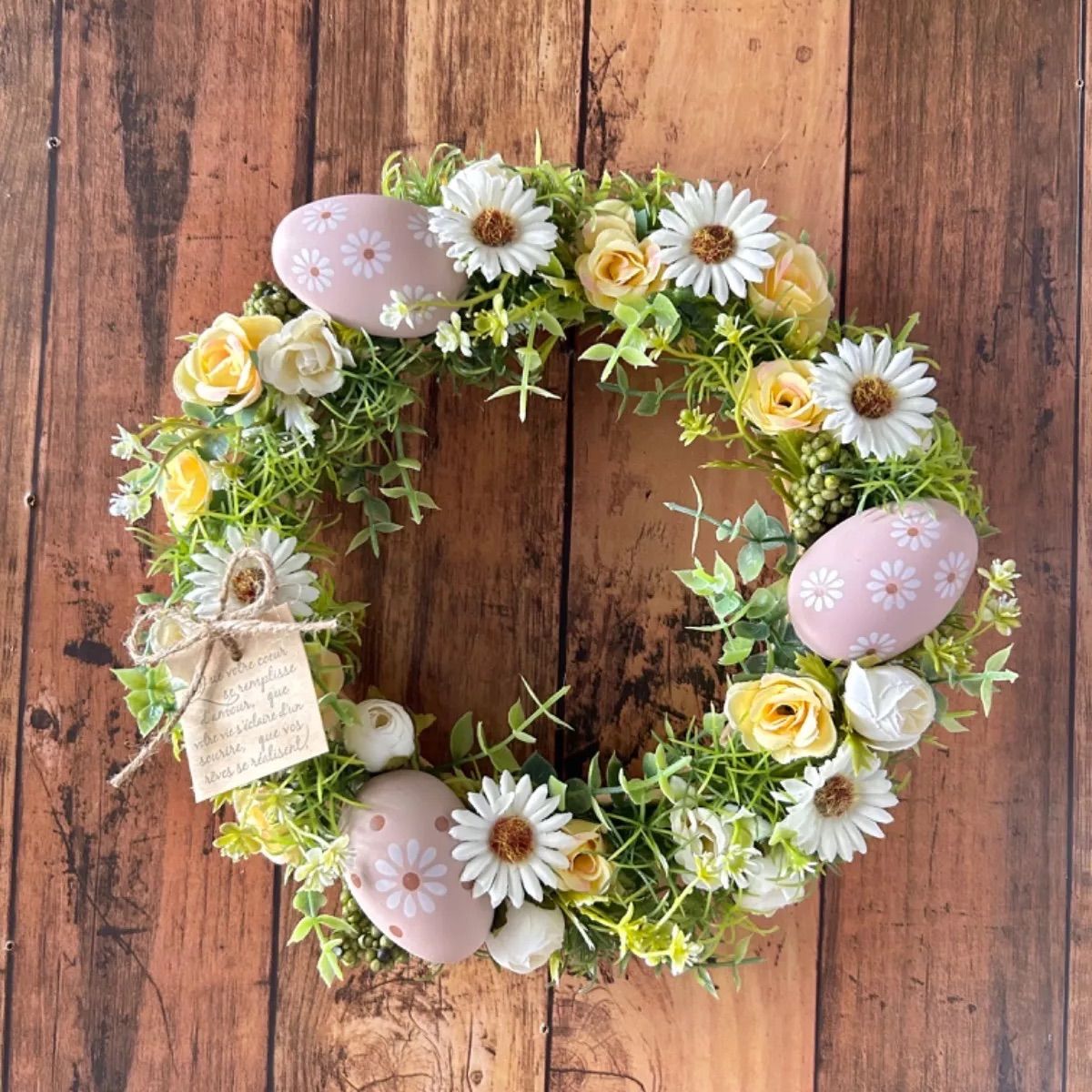 フラワーリース 玄関リース イースターリース リース 玄関 イースター