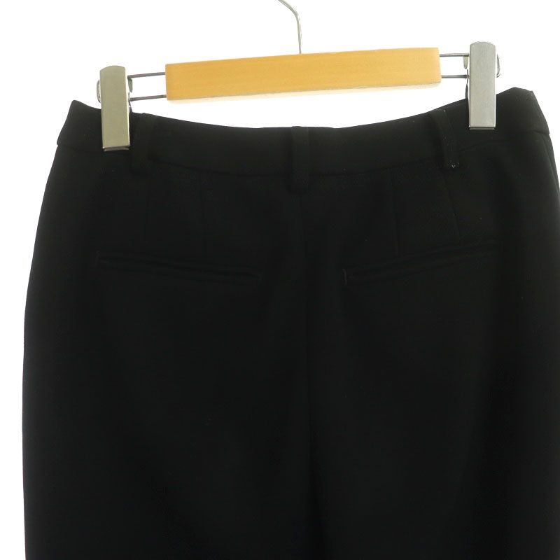 Lisiere L Appartement リジェール アパルトモン Punch Cropped パンツ テーパード ジッパーフライ 34 黒 ブラック NR OS DECORATOM_COM_BR