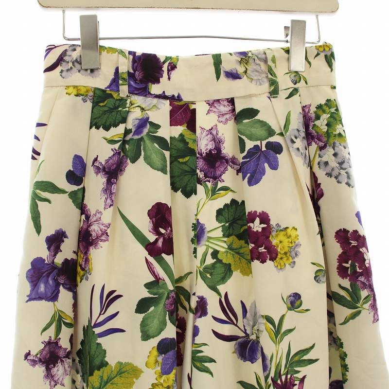 【美品】lois crayon 日本製　made in JAPAN 花柄　パンツ Lois Crayon フラワープリント ワイドパンツ - メルカリ