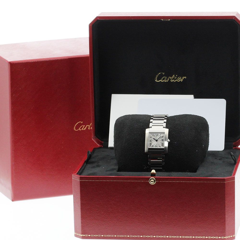 カルティエ CARTIER WSTA0129 タンクフランセーズ SM クォーツ  