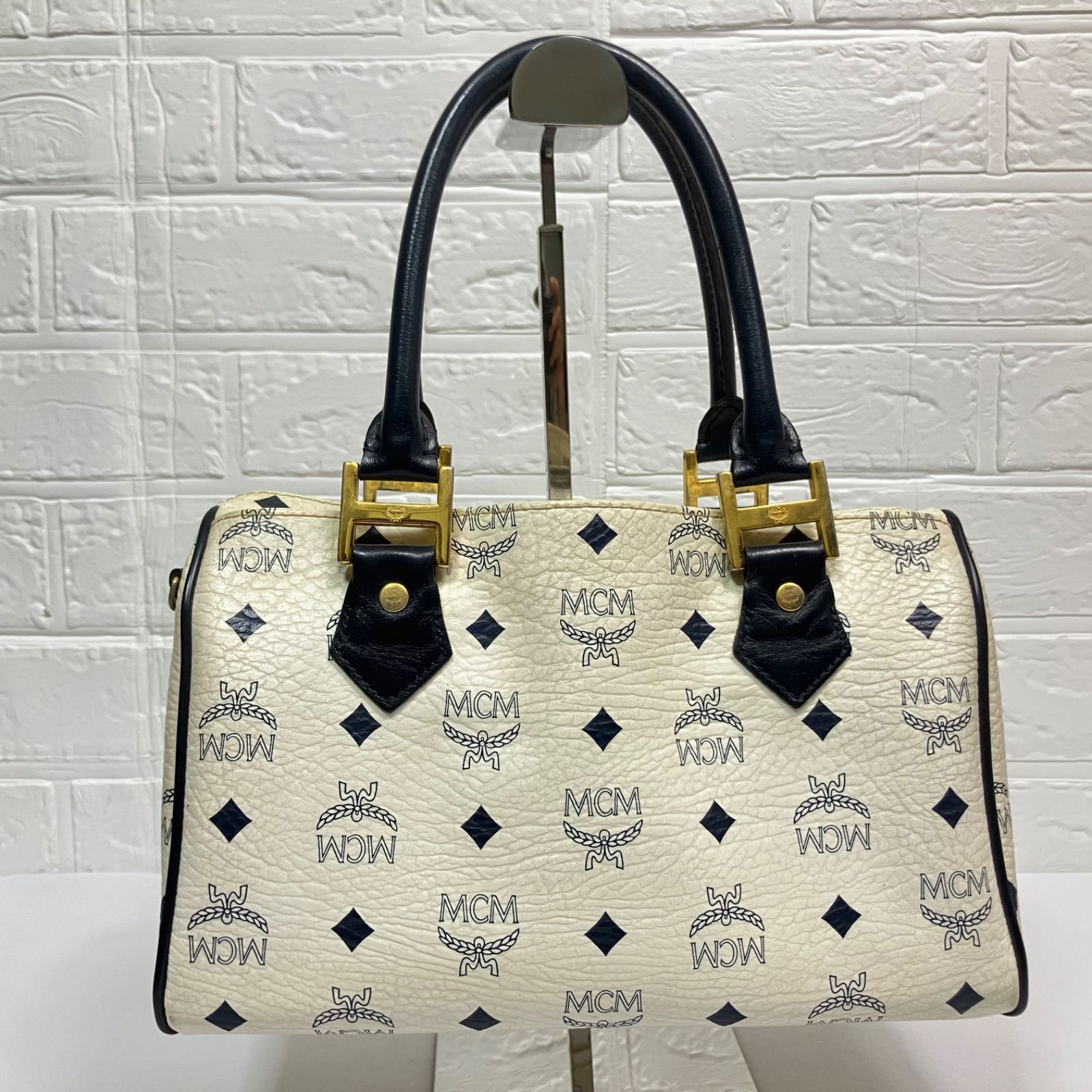 美品】MCM エムシーエム ミニボストン ボストンバッグ 旅行バッグ