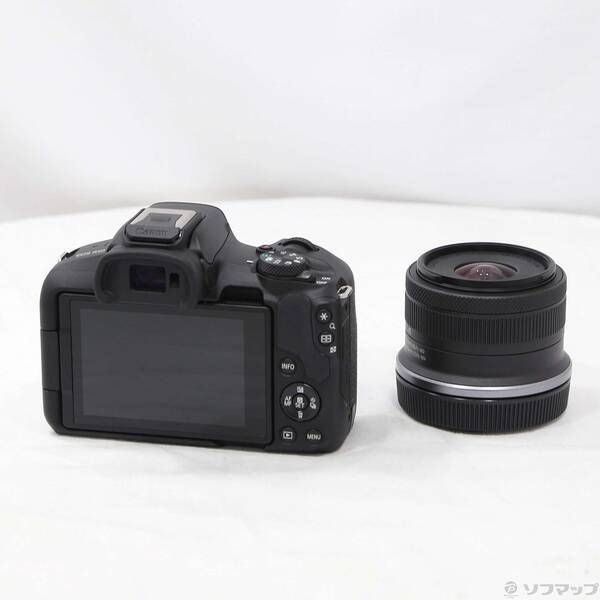 中古品〕 EOS R50 RF-S18-45 IS STM レンズキット ブラック【262
