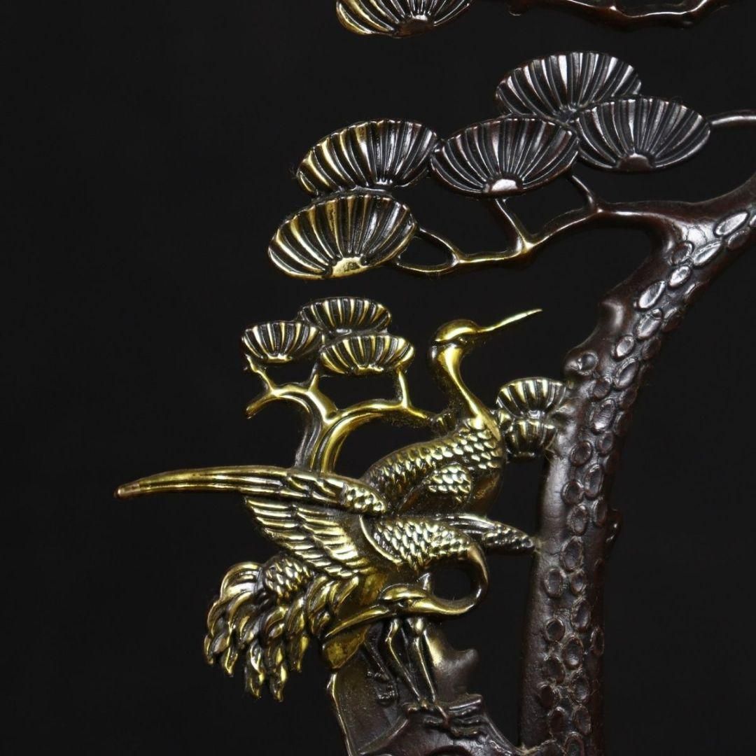 銅 細工 松鶴弔り炉 香炉 家庭置物 装飾品 工芸品 - メルカリ