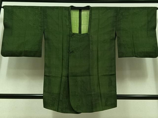 平和屋着物▽道行コート スリーシーズン 春夏秋 塵除け 霞文 正絹 AABC8681jh