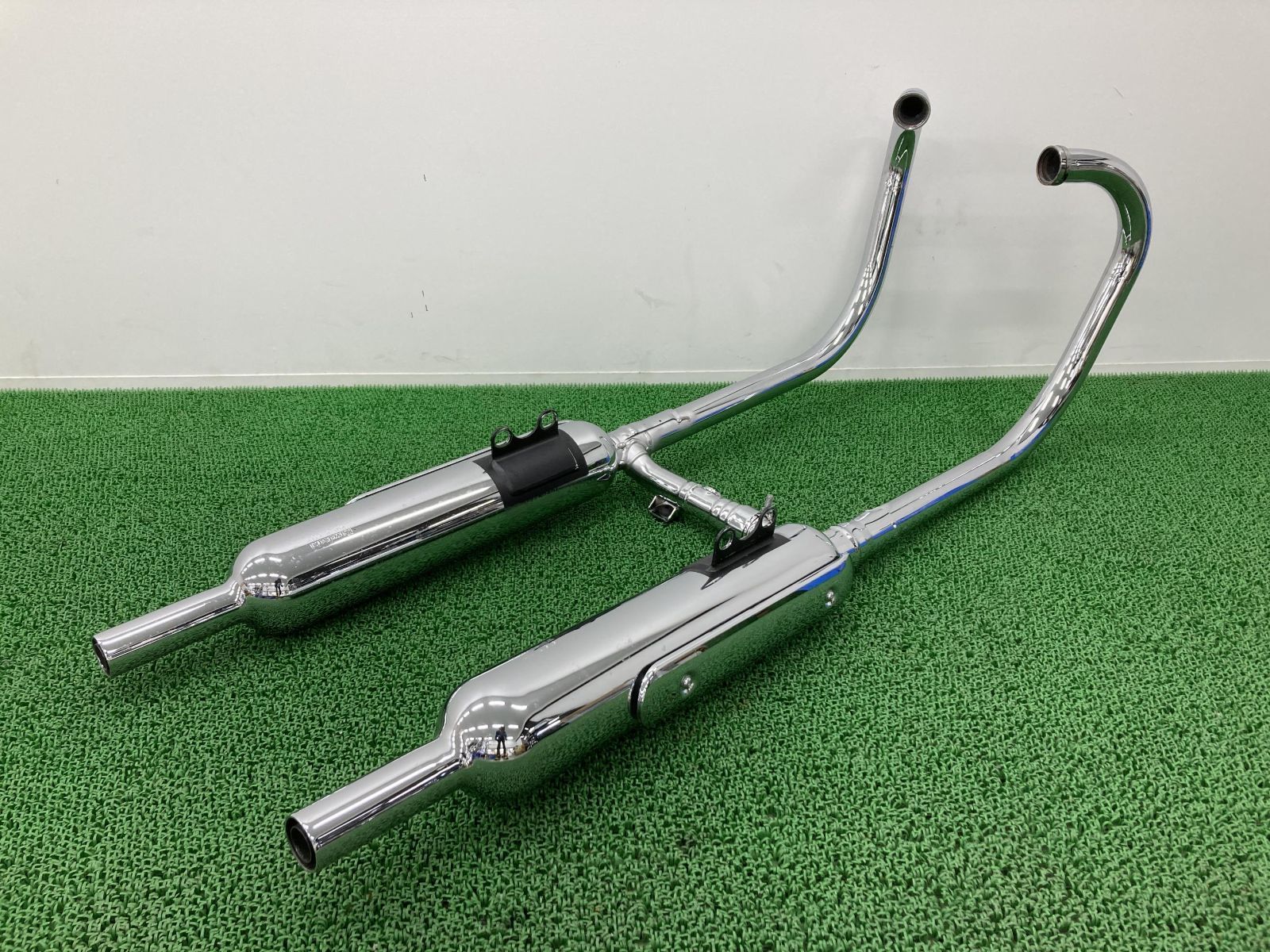W800 マフラー K616 カワサキ 純正 中古 バイク 部品 EJ800A フルエキ ヒートガード ダブハチ コンディション良好 車検 Genuine