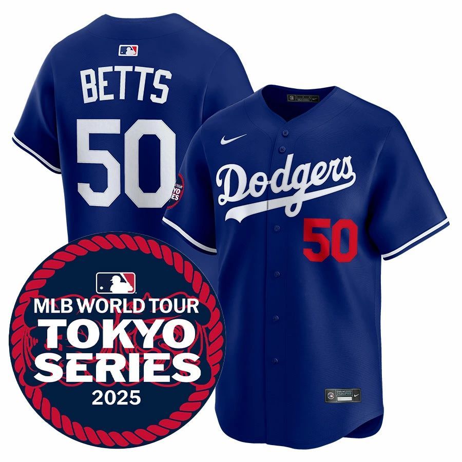 Dodgers #50 BETTS ムーキー・ベッツ ドジャース MLB TOKYO SERIES