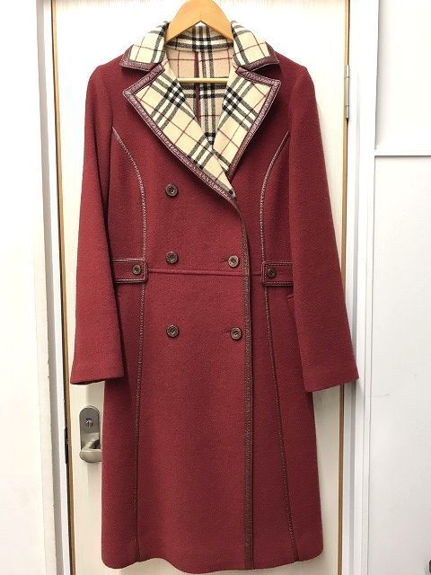 K*可様 バーバリー♡コート♡Мサイズ♡赤♡ノバチェック バーバリー24年新春、鮮やかな“赤”チェックトレンチコートや