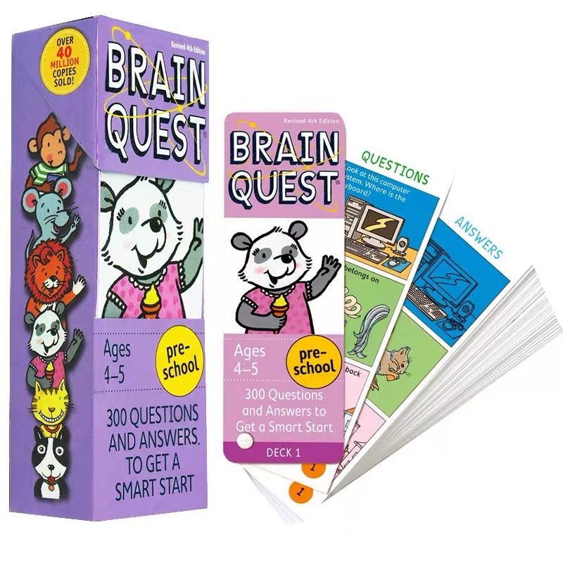 新品 Brain Quest ブレインクエスト 英語クイズカード 英語カード 4-5歳 子供英語 英会話