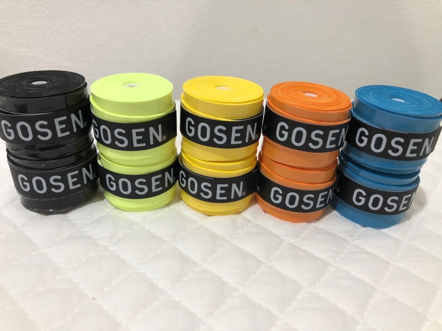 訳あり商品 GOSEN グリップテープ 8個 迅速発送 白色✳︎色変更可 ゴーセンマイバチ4