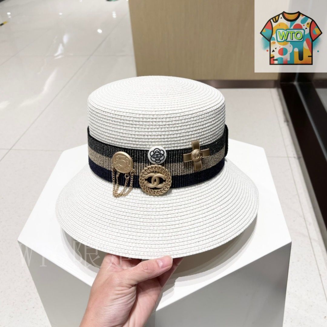 シャネル（CHANEL）ストローハット03 - メルカリ