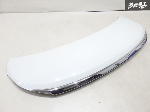 【ストア出品】 スズキ純正 MK42S スペーシア カスタム 後期 ボンネット フード パネル パールホワイト メッキガーニッシュ付 棚1D21