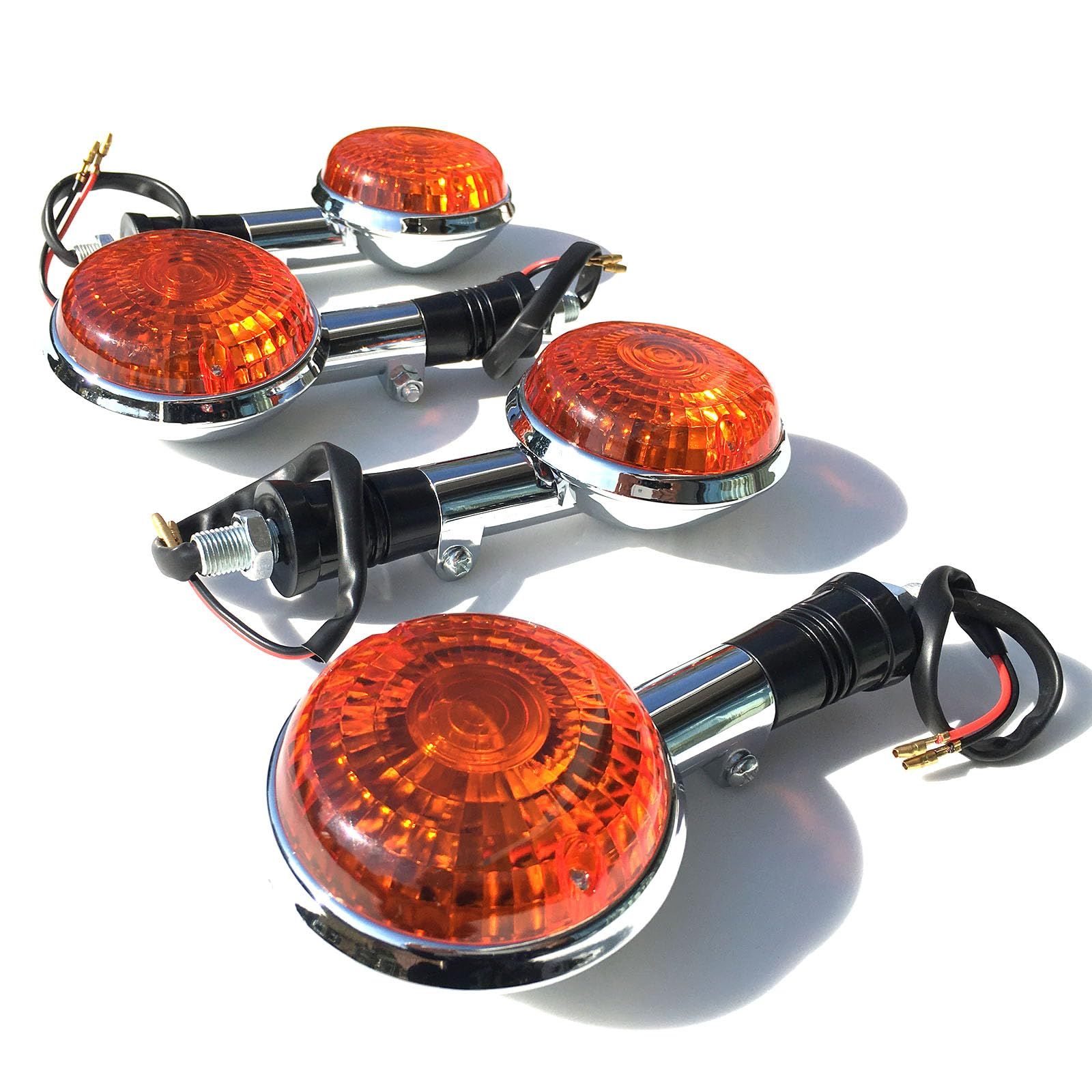 アッシュウッド】w650純正 オレンジ メタル ウィンカー 4個セット