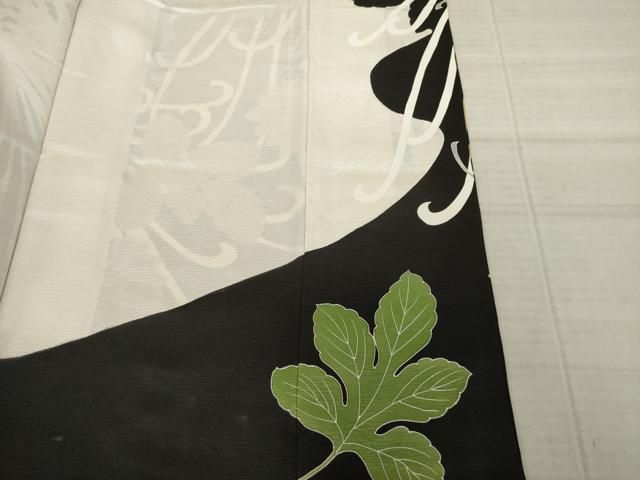 平和屋着物○豪華振袖 駒刺繍 乱菊 黒地 金彩 ロング丈 正絹 逸品