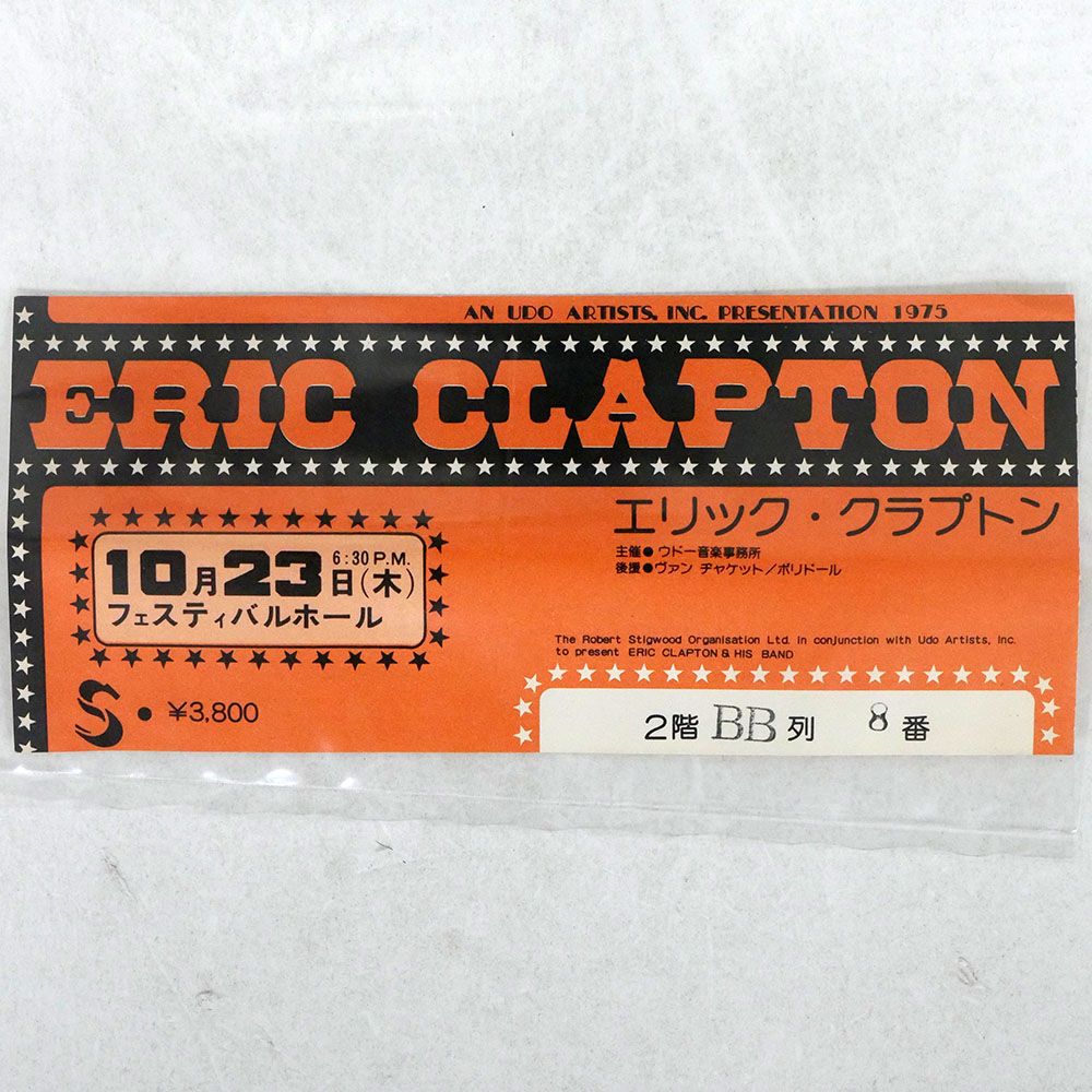 ERICCLAPTONエリッククラプトン/フェスティバルホール チケット