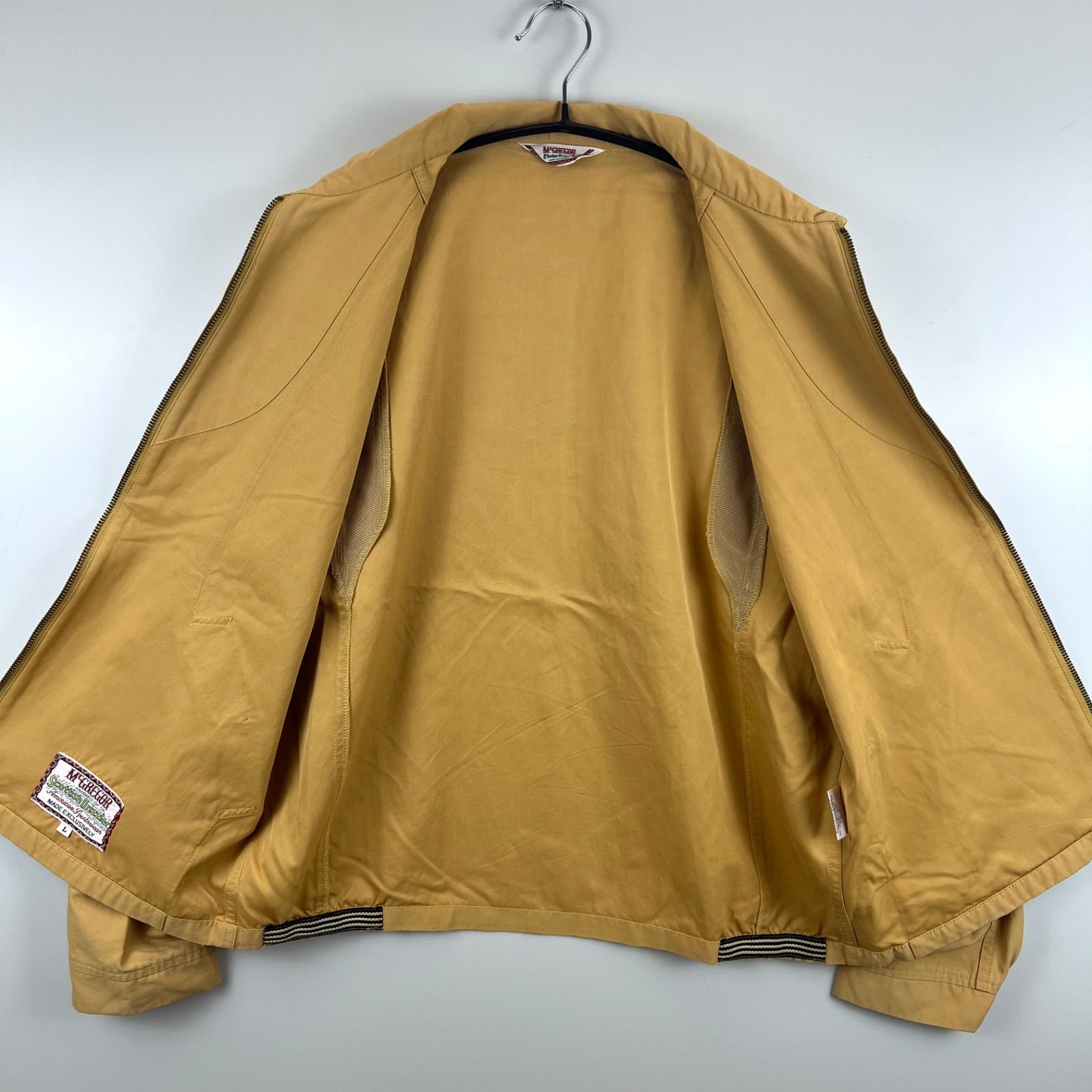 McGregor Scottish スイングトップ ブルゾン 短丈 ストリート McGREGOR scottish drizzler rayon swing top jacket L