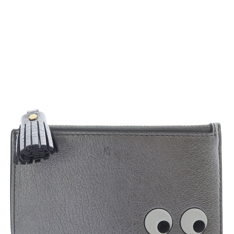 美品！ANYA HINDMARCH アニヤハインドマーチ　コインケース シルバー ANYA HINDMARCH アニヤハインドマーチ コインケース カード