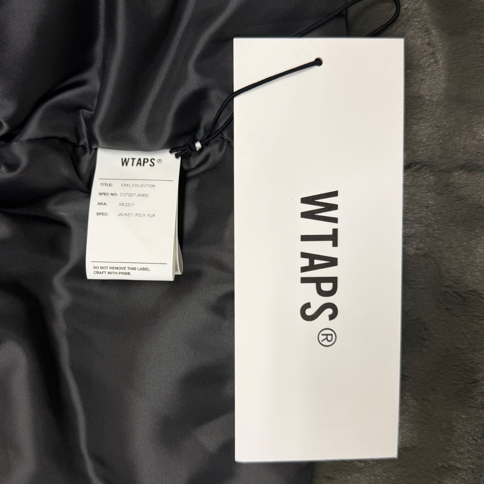 未使用品 WTAPS 21AW GRIZZLY / JACKET / POLY.FUR フェイクファー 
