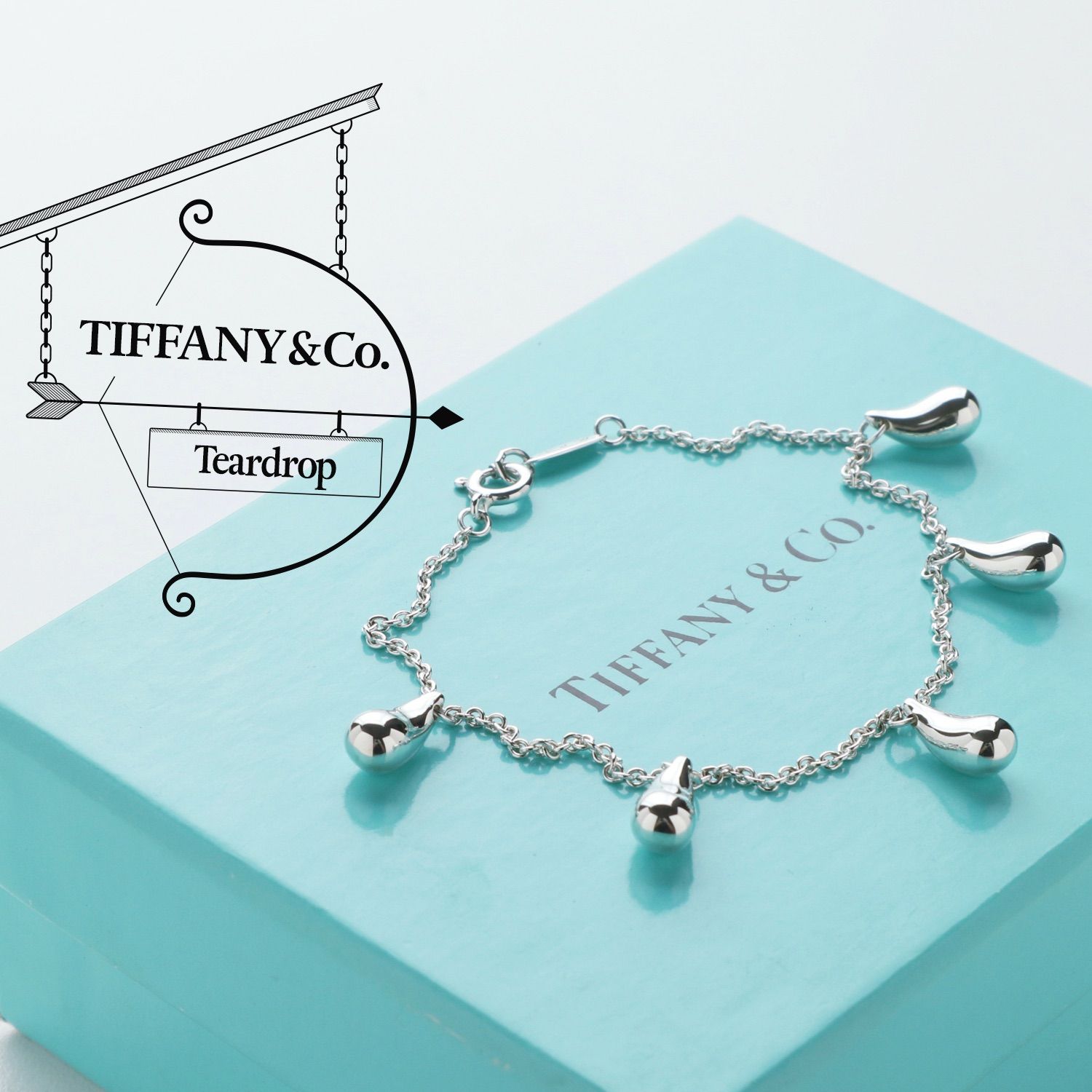 極美品 ティファニー TIFFANY&Co. ティアドロップ 5ピース