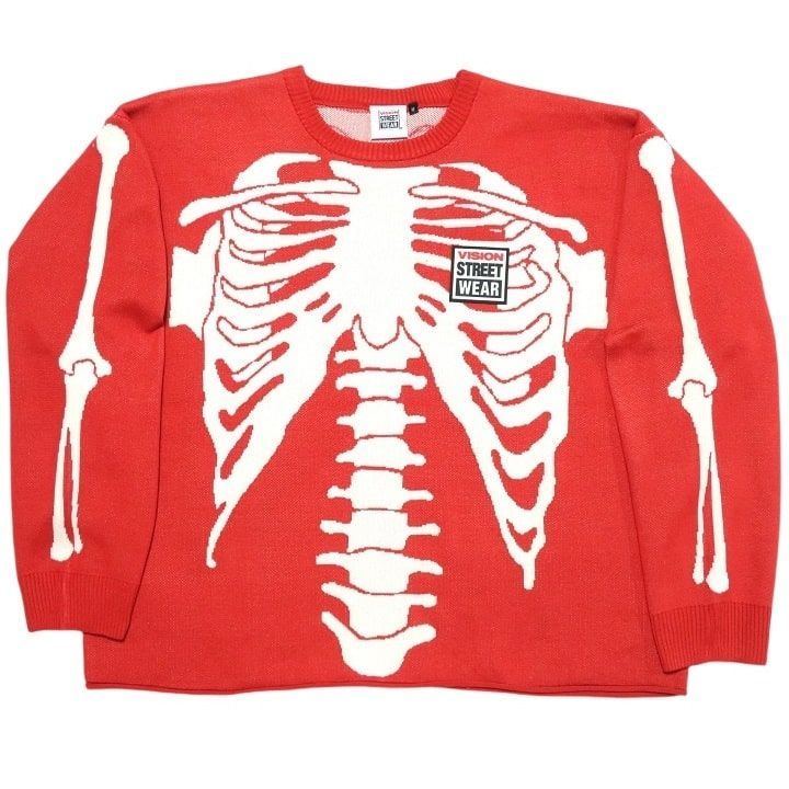 スカル ニット ボーン 髑髏/ドクロ ヴィジョン ストリート ウェア