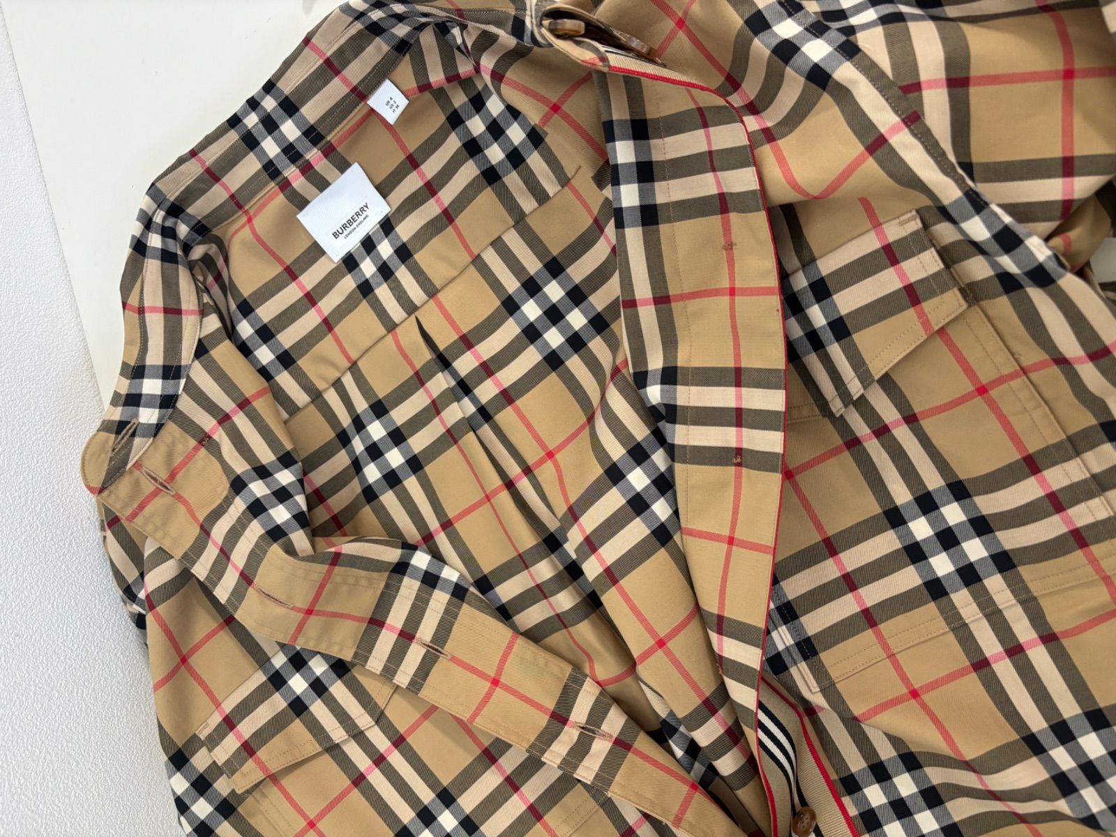 バーバリー チェックシャツ ブラウン Burberry バーバリー チェック